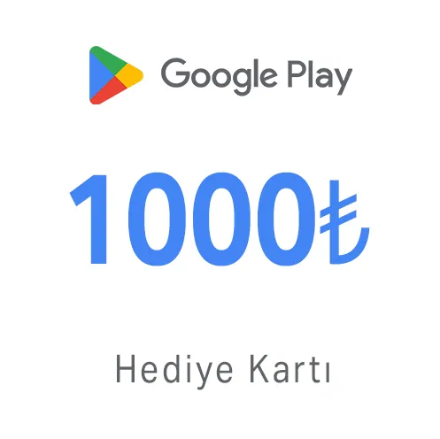 Google Play Hediye Kartı 1000 TL