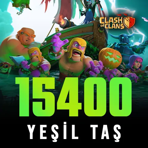 Clash of Clans 15400 Yeşil Taş