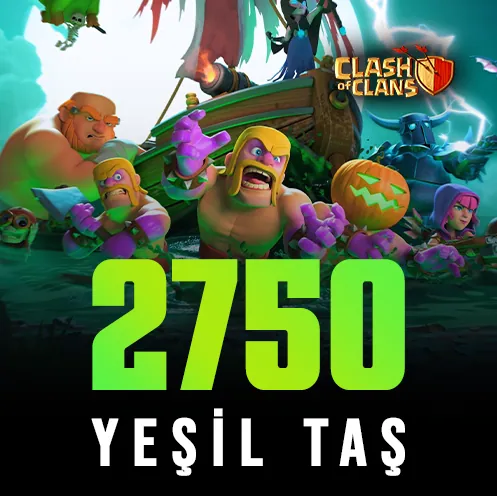 Clash of Clans 2750 Yeşil Taş