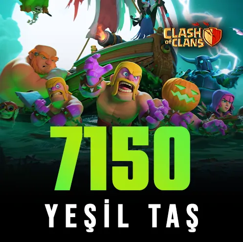 Clash of Clans 7150 Yeşil Taş