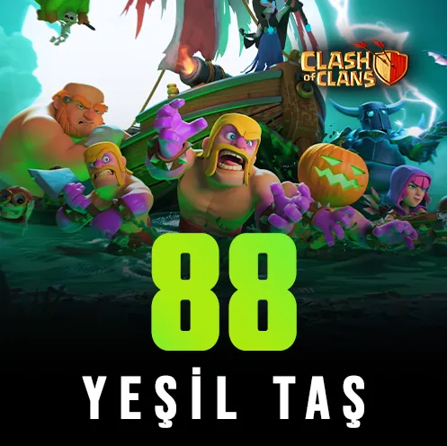 Clash of Clans 88 Yeşil Taş