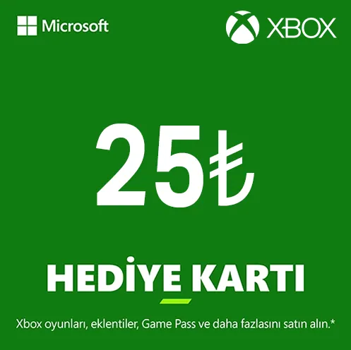 Xbox 25 TL Hediye Kartı